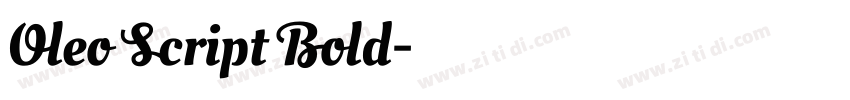 Oleo Script Bold字体转换